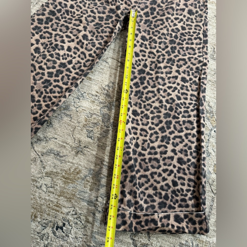 Anthropologie Pilcro leopard print Wide-Leg denim - Picture 11 of 12